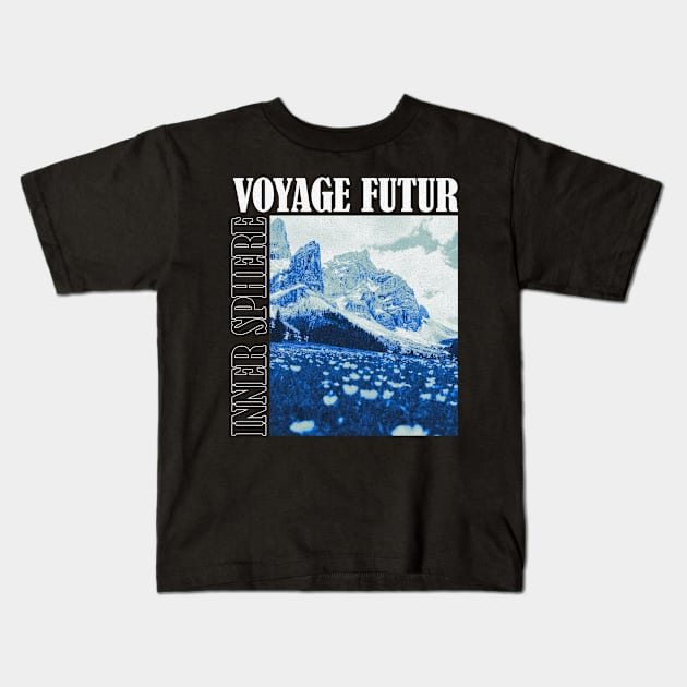 Voyage Futur music Kids T-Shirt by Ezahazami